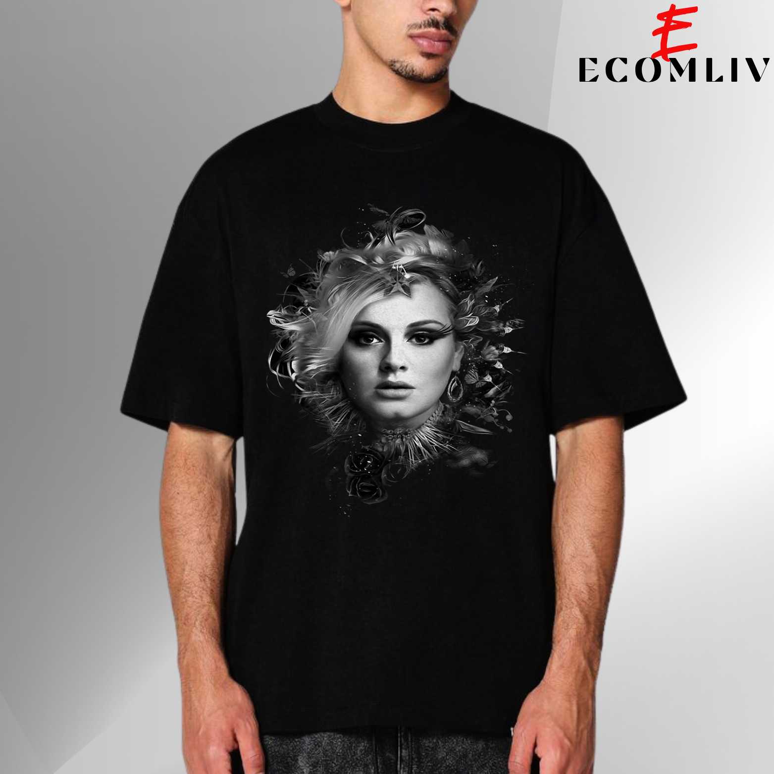 Adele Face T-Shirt, Unisex Tee